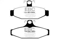 EBC Brakes - EBC Brakes DP41165R Yellowstuff Street And Track Brake Pads - Image 1