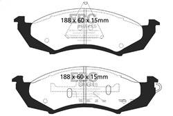 EBC Brakes - EBC Brakes DP41180R Yellowstuff Street And Track Brake Pads - Image 1