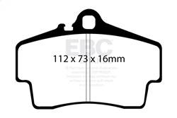 EBC Brakes - EBC Brakes DP41208R Yellowstuff Street And Track Brake Pads - Image 1