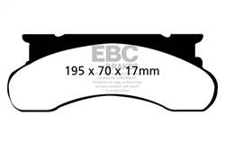 EBC Brakes - EBC Brakes DP41258R Yellowstuff Street And Track Brake Pads - Image 1