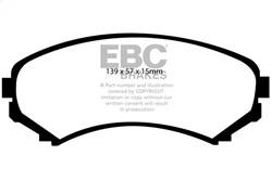 EBC Brakes - EBC Brakes DP41619R Yellowstuff Street And Track Brake Pads - Image 1