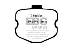 EBC Brakes - EBC Brakes DP41771R Yellowstuff Street And Track Brake Pads - Image 1