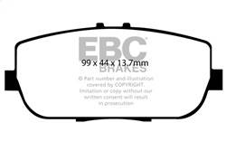 EBC Brakes - EBC Brakes DP41775R Yellowstuff Street And Track Brake Pads - Image 1