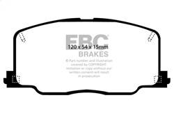 EBC Brakes - EBC Brakes DP4725R Yellowstuff Street And Track Brake Pads - Image 1