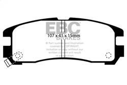 EBC Brakes - EBC Brakes DP4738R Yellowstuff Street And Track Brake Pads - Image 1