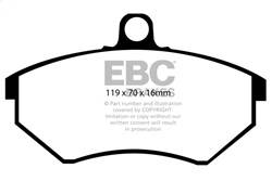 EBC Brakes - EBC Brakes DP4841R Yellowstuff Street And Track Brake Pads - Image 1