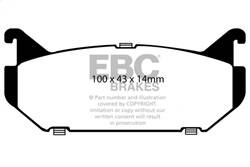 EBC Brakes - EBC Brakes DP4972R Yellowstuff Street And Track Brake Pads - Image 1