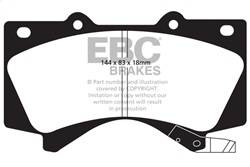 EBC Brakes - EBC Brakes DP41815R Yellowstuff Street And Track Brake Pads - Image 1