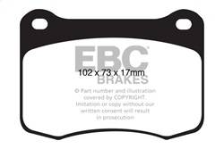 EBC Brakes - EBC Brakes DP41820R Yellowstuff Street And Track Brake Pads - Image 1