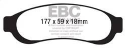 EBC Brakes - EBC Brakes DP41779R Yellowstuff Street And Track Brake Pads - Image 1