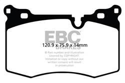 EBC Brakes - EBC Brakes DP41854R Yellowstuff Street And Track Brake Pads - Image 1