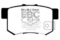 EBC Brakes - EBC Brakes DP41193/2R Yellowstuff Street And Track Brake Pads - Image 1