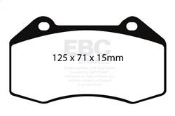 EBC Brakes - EBC Brakes DP41539R Yellowstuff Street And Track Brake Pads - Image 1