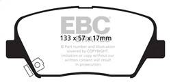 EBC Brakes - EBC Brakes DP41863R Yellowstuff Street And Track Brake Pads - Image 1