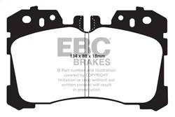 EBC Brakes - EBC Brakes DP31811C Redstuff Ceramic Low Dust Brake Pads - Image 1