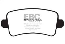 EBC Brakes - EBC Brakes DP32016C Redstuff Ceramic Low Dust Brake Pads - Image 1