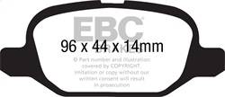 EBC Brakes - EBC Brakes DP31880C Redstuff Ceramic Low Dust Brake Pads - Image 1