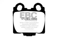 EBC Brakes - EBC Brakes DP31224C Redstuff Ceramic Low Dust Brake Pads - Image 1