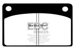 EBC Brakes - EBC Brakes DP3143C Redstuff Ceramic Low Dust Brake Pads - Image 1