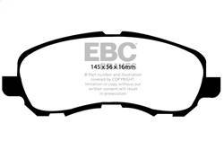 EBC Brakes - EBC Brakes DP31614C Redstuff Ceramic Low Dust Brake Pads - Image 1