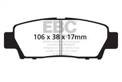 EBC Brakes - EBC Brakes DP31714C Redstuff Ceramic Low Dust Brake Pads - Image 1