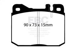 EBC Brakes - EBC Brakes DP2261 Greenstuff 2000 Series Sport Brake Pads - Image 1