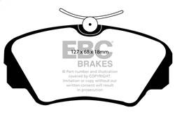 EBC Brakes - EBC Brakes DP2937 Greenstuff 2000 Series Sport Brake Pads - Image 1