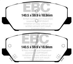 EBC Brakes - EBC Brakes DP22343 Greenstuff 2000 Series Sport Brake Pads - Image 1