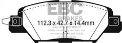 EBC Brakes - EBC Brakes DP23071 Greenstuff 2000 Series Sport Brake Pads - Image 1