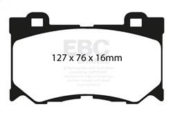 EBC Brakes - EBC Brakes DP21823 Greenstuff 2000 Series Sport Brake Pads - Image 1