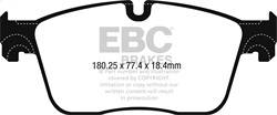 EBC Brakes - EBC Brakes DP62253 6000 Series Greenstuff Truck/SUV Brakes Disc Pads - Image 1