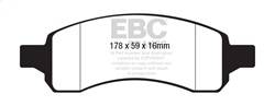 EBC Brakes - EBC Brakes DP61761/2 6000 Series Greenstuff Truck/SUV Brakes Disc Pads - Image 1