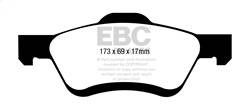 EBC Brakes - EBC Brakes ED91709/2 Truck/SUV Extra Duty Brake Pads - Image 1