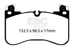 EBC Brakes - EBC Brakes DP62401 6000 Series Greenstuff Truck/SUV Brakes Disc Pads - Image 1