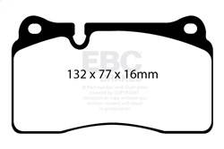 EBC Brakes - EBC Brakes DP42070R Yellowstuff Street And Track Brake Pads - Image 1