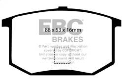 EBC Brakes - EBC Brakes DP4298R Yellowstuff Street And Track Brake Pads - Image 1