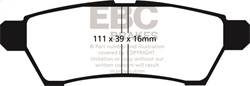 EBC Brakes - EBC Brakes DP41746R Yellowstuff Street And Track Brake Pads - Image 1