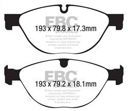 EBC Brakes - EBC Brakes DP42191R Yellowstuff Street And Track Brake Pads - Image 1