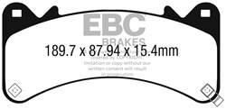 EBC Brakes - EBC Brakes DP43067R Yellowstuff Street And Track Brake Pads - Image 1