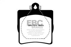 EBC Brakes - EBC Brakes DP41191R Yellowstuff Street And Track Brake Pads - Image 1