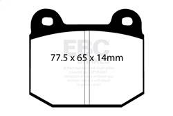 EBC Brakes - EBC Brakes DP4197/2R Yellowstuff Street And Track Brake Pads - Image 1