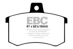 EBC Brakes - EBC Brakes DP4370R Yellowstuff Street And Track Brake Pads - Image 1