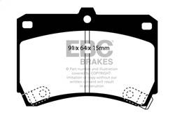 EBC Brakes - EBC Brakes DP4884R Yellowstuff Street And Track Brake Pads - Image 1