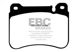 EBC Brakes - EBC Brakes DP41590R Yellowstuff Street And Track Brake Pads - Image 1