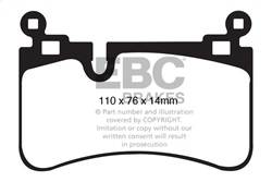 EBC Brakes - EBC Brakes DP41839R Yellowstuff Street And Track Brake Pads - Image 1