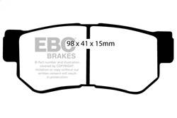 EBC Brakes - EBC Brakes DP41392R Yellowstuff Street And Track Brake Pads - Image 1