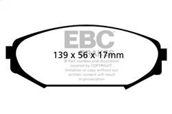 EBC Brakes - EBC Brakes UD793 Ultimax OEM Replacement Brake Pads - Image 1