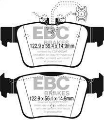 EBC Brakes - EBC Brakes UD1989 Ultimax OEM Replacement Brake Pads - Image 1