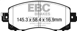 EBC Brakes - EBC Brakes UD2045 Ultimax OEM Replacement Brake Pads - Image 1