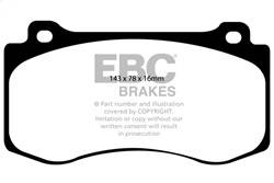 EBC Brakes - EBC Brakes UD1149 Ultimax OEM Replacement Brake Pads - Image 1